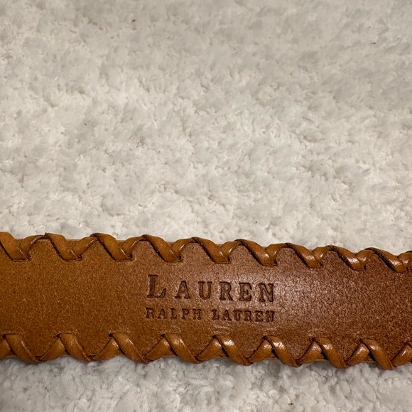 Lauren Ralph Lauren Tan Leather Whipstitched Belt Women’s Size S-M main image 8